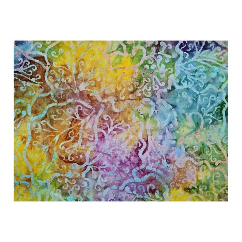 Tela batik por metros multicolor