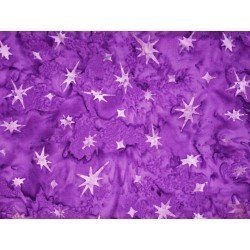 Batik fabrik per meter purple stars
