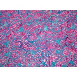 Batik fabrik per meter pink-blue