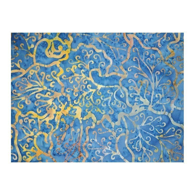 Tela batik por metros azul