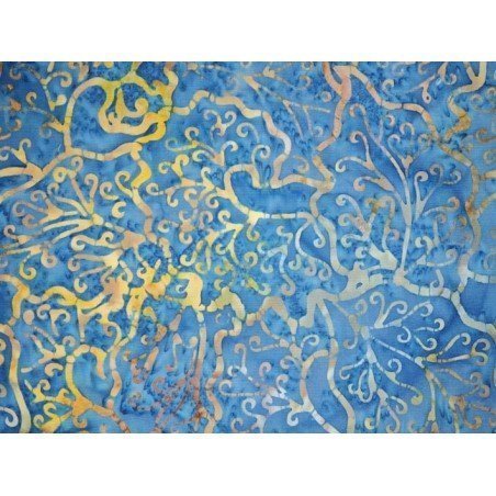 Tela batik por metros azul