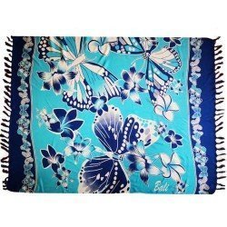 Pareo balinés mariposas azul
