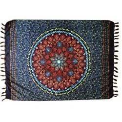 Pareo balinés mandalas negro