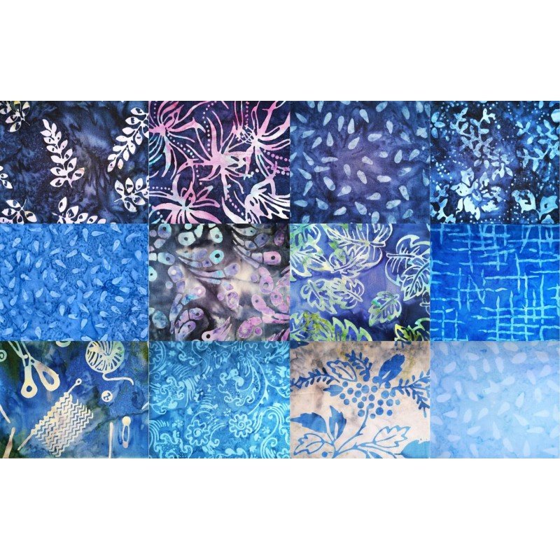 Pack 12 Fat Quarters azul Pack 12 Fat Quarters azul