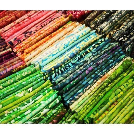 Fat quarters of batik fabrik for patchwork