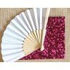 Abanico con tela batik rosa-lila RL7
