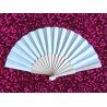 Fan with batik fabric pink-purple RL7